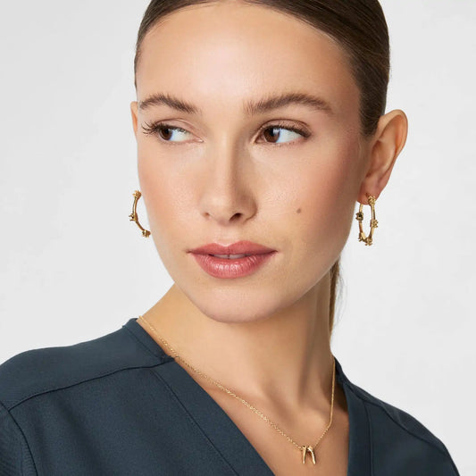 Orthodontic Braces Hoop Earrings