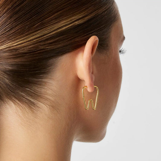 Tooth Hoop Earrings