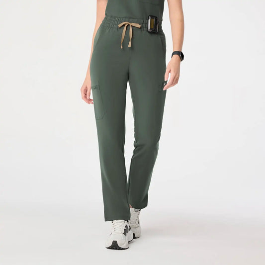 Dowa High-Rise Straight-Leg Scrub Pant