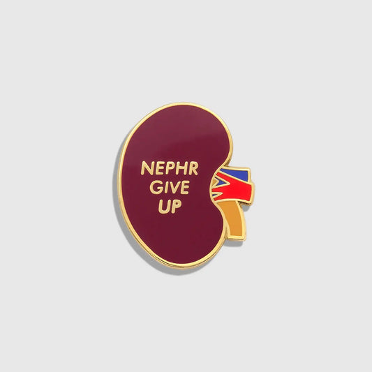 Nephr Give Up Enamel Pin