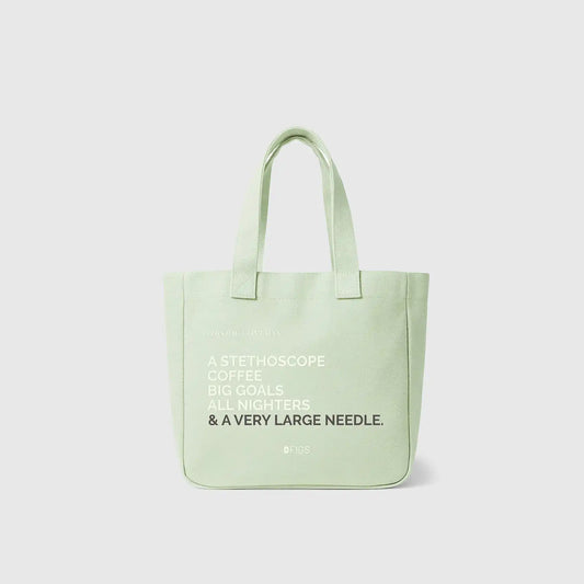 A Very Large Needle Mini Canvas Tote
